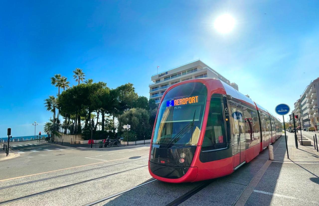 1 Min To The Beach Apartment - Kitchen - Tramway - Air Conditioner - Wifi - Promenade Des Anglais Niza Exterior foto