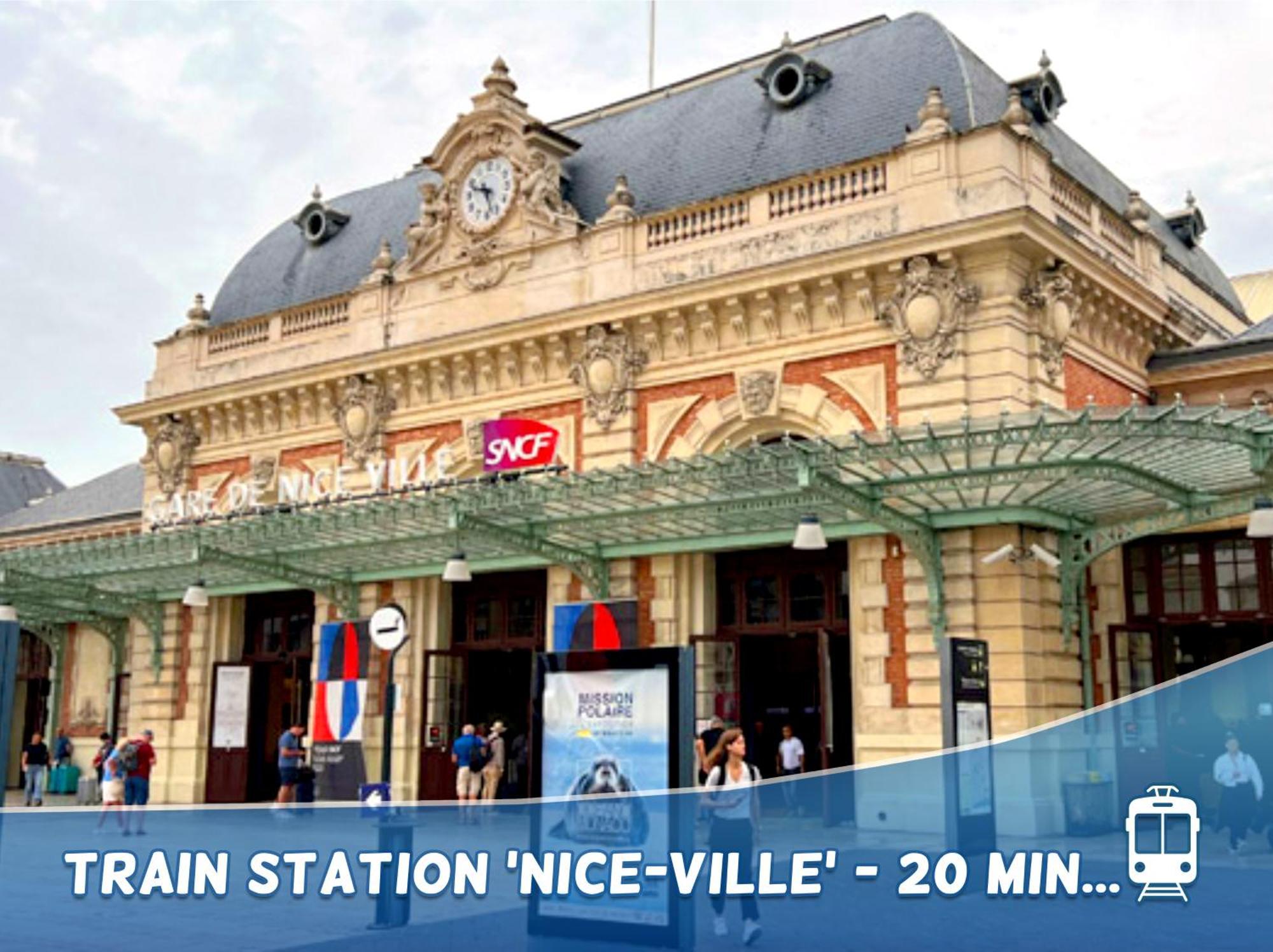 1 Min To The Beach Apartment - Kitchen - Tramway - Air Conditioner - Wifi - Promenade Des Anglais Niza Exterior foto