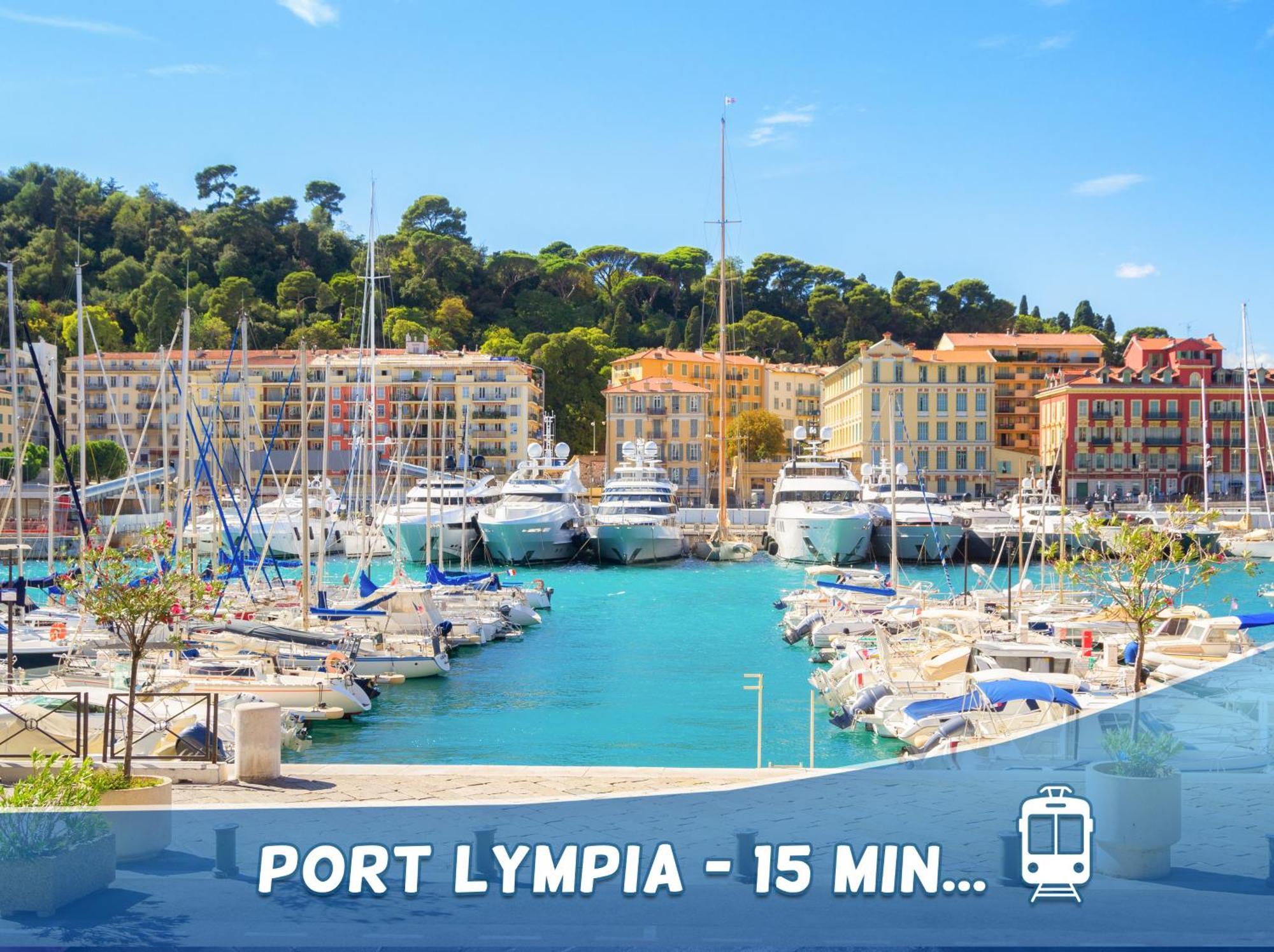 1 Min To The Beach Apartment - Kitchen - Tramway - Air Conditioner - Wifi - Promenade Des Anglais Niza Exterior foto